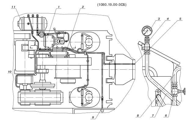 электрокомпрессор 1085.19.100, рэп 1-1-20, воздухосборник 1080.19.200